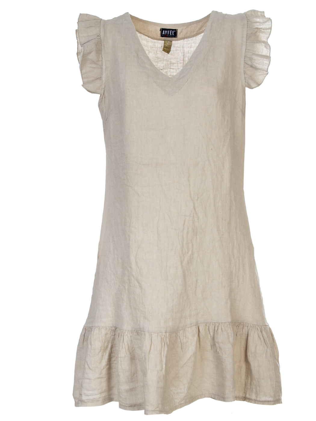 ABITO MANICA ROUCHE, 3TG - BEIGE
